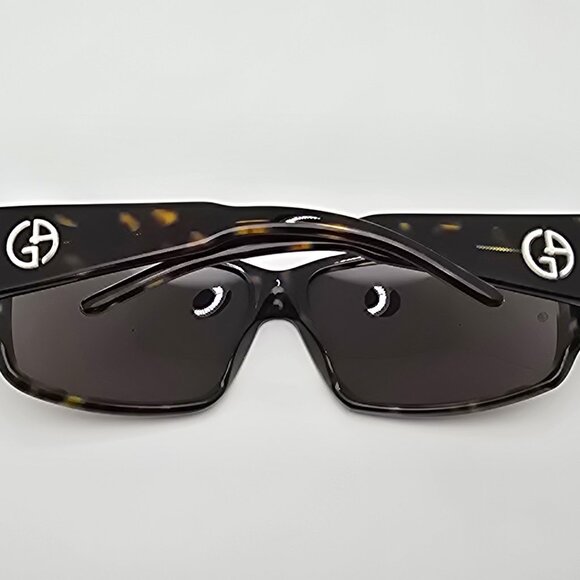 Giorgio Armani GA196/S 086 Dark Havana Frame Grey Lens Sunglasses Italy 64mm